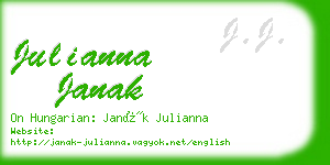 julianna janak business card